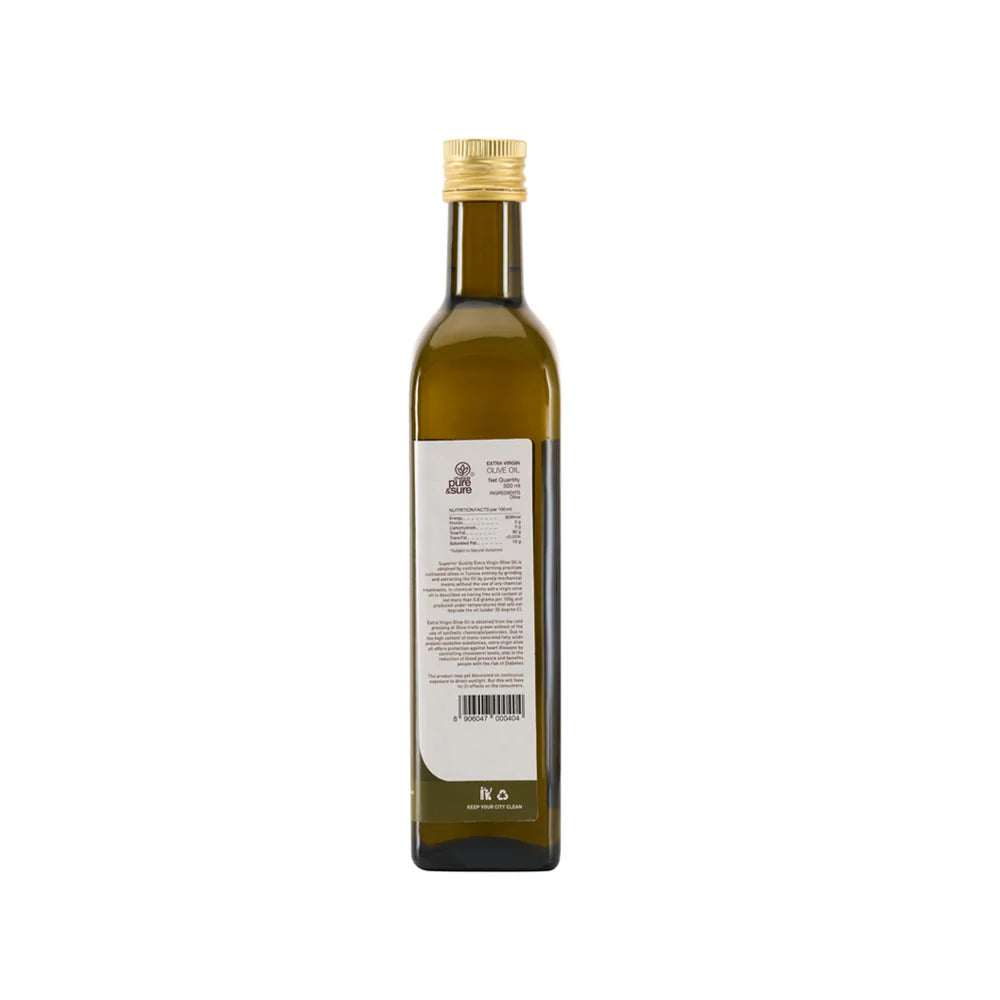 Olive Oil l Extra Virgin – Cold Pressed – Tunisia – Pure and Sure – 500ml
