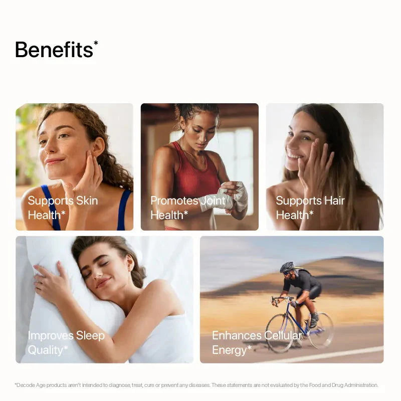 OptiAge | Marine Collagen Peptides (With Hydropeach, Nicotinamide Riboside Hyaluronic Acid, Vitamin C & E And Biotin) – Unflavoured – Essential Structural Support For Healthier Skin, Hair, Nails & Joints – Decode Age - 14 Serving - 75gm