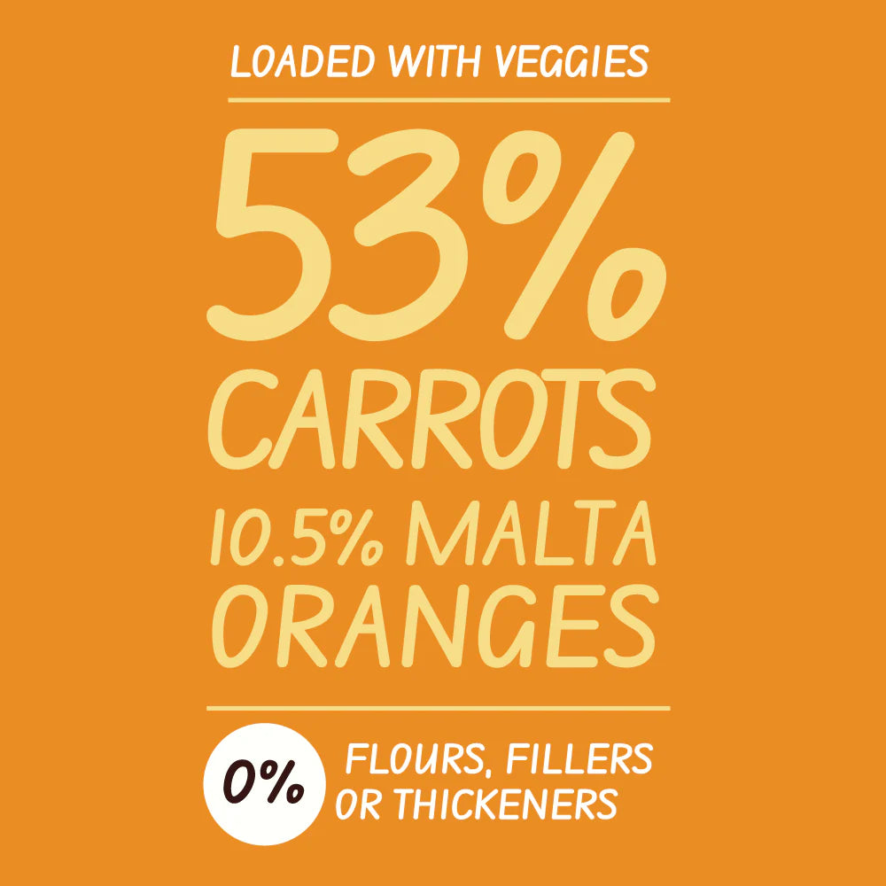 Soup | Orange & Carrot Soup (Loaded With Veggies 53% Carrots & 10.5% Malta Orange) – 100% Clean – No Flours, Fillers, Thickeners, No Preservatives, Colours & No Additives – Simplify Foods – 50gm
