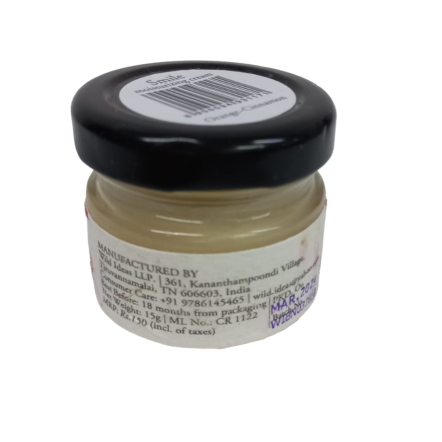 Lip Balm | Smile - Orange & Cinnamon - Wild Ideas - 15gm