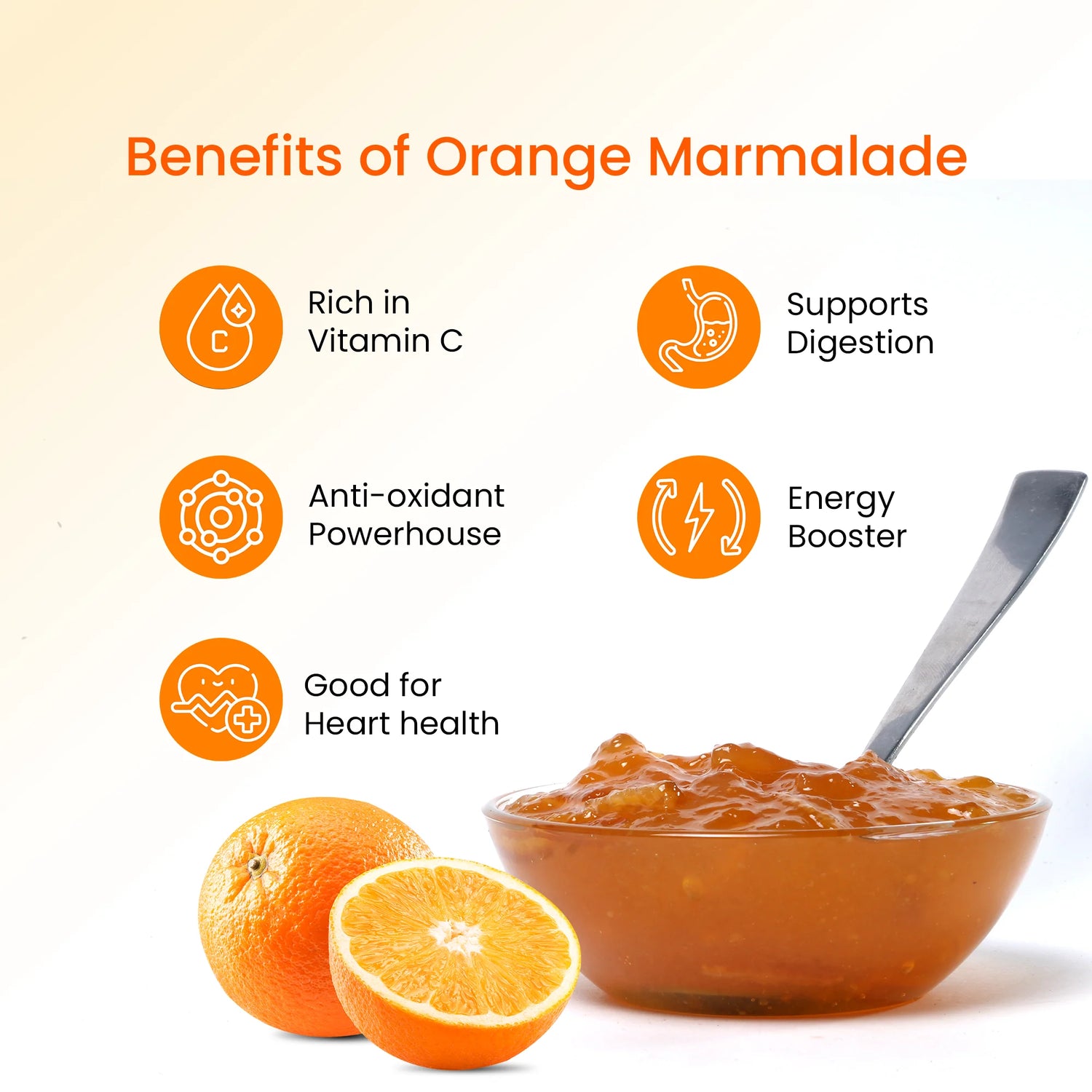 Orange Marmalade | (Made With Real Fruits) - Tasty & Healthy - Certified Organic - Vegan, Gluten Free & No Added Preservatives - Himsrot - 250gm