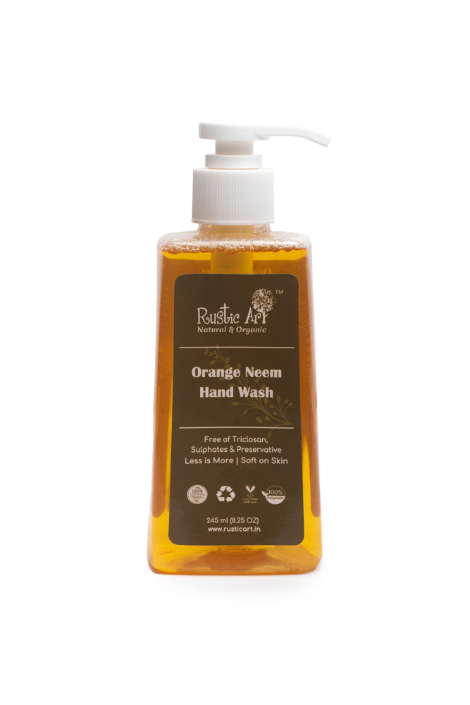 Orange Neem Hand Wash Concentrate - Rustic Art - 500gm