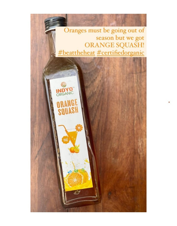 Orange Squash – Indyo Organic – 500ml