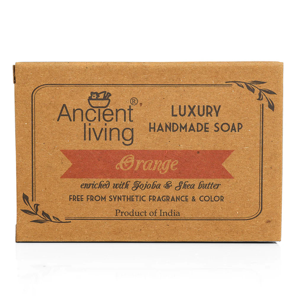 Orange Luxury Handmade Soap - Ancient Living - 100gm