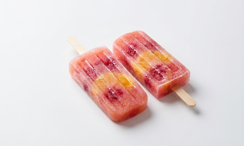 Ice Cream | Orange Watermelon Fruit Popsicle Ice Cream- 100% Natural Orange & Watermelon - Refreshing Summer Fruit Blend- No Artificial Colors, No Synthetic Flavors - Nature&
