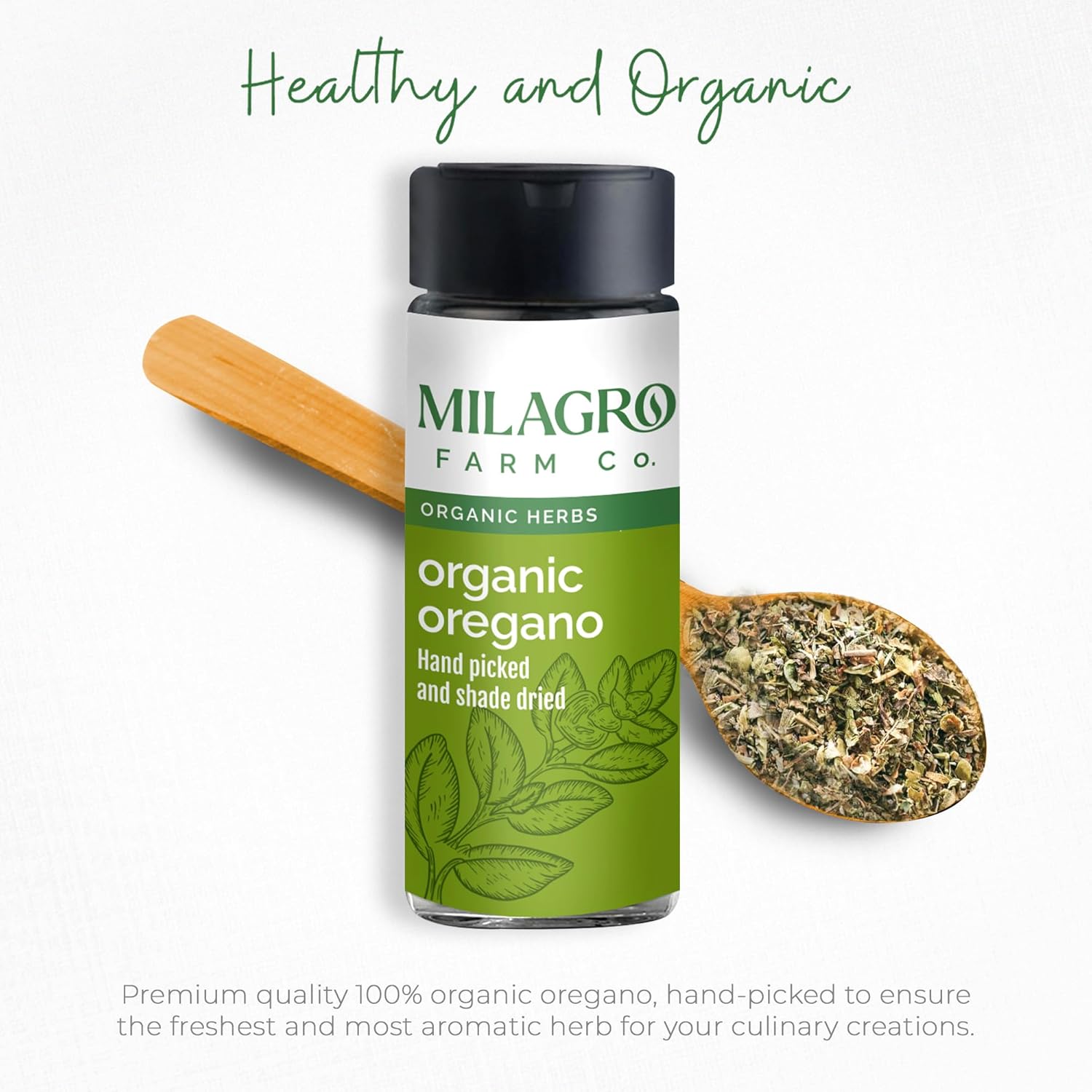 Seasoning | Oregano Seasoning - Hand Picked And Shade Dried - Organic Herbs – Milagro Farm Co. – 30gm