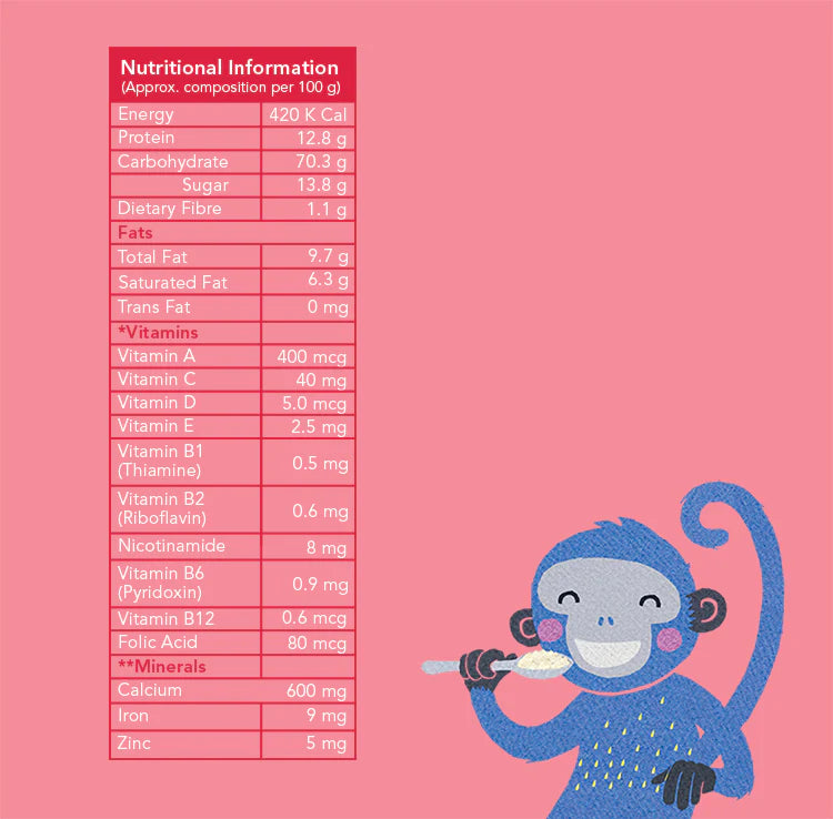 Cereal | Organic Cereal Ragi, Rice & Strawberry With Milk - No Refined Sugar, No Maida & No Salt - Slurrp Farm - 200gm