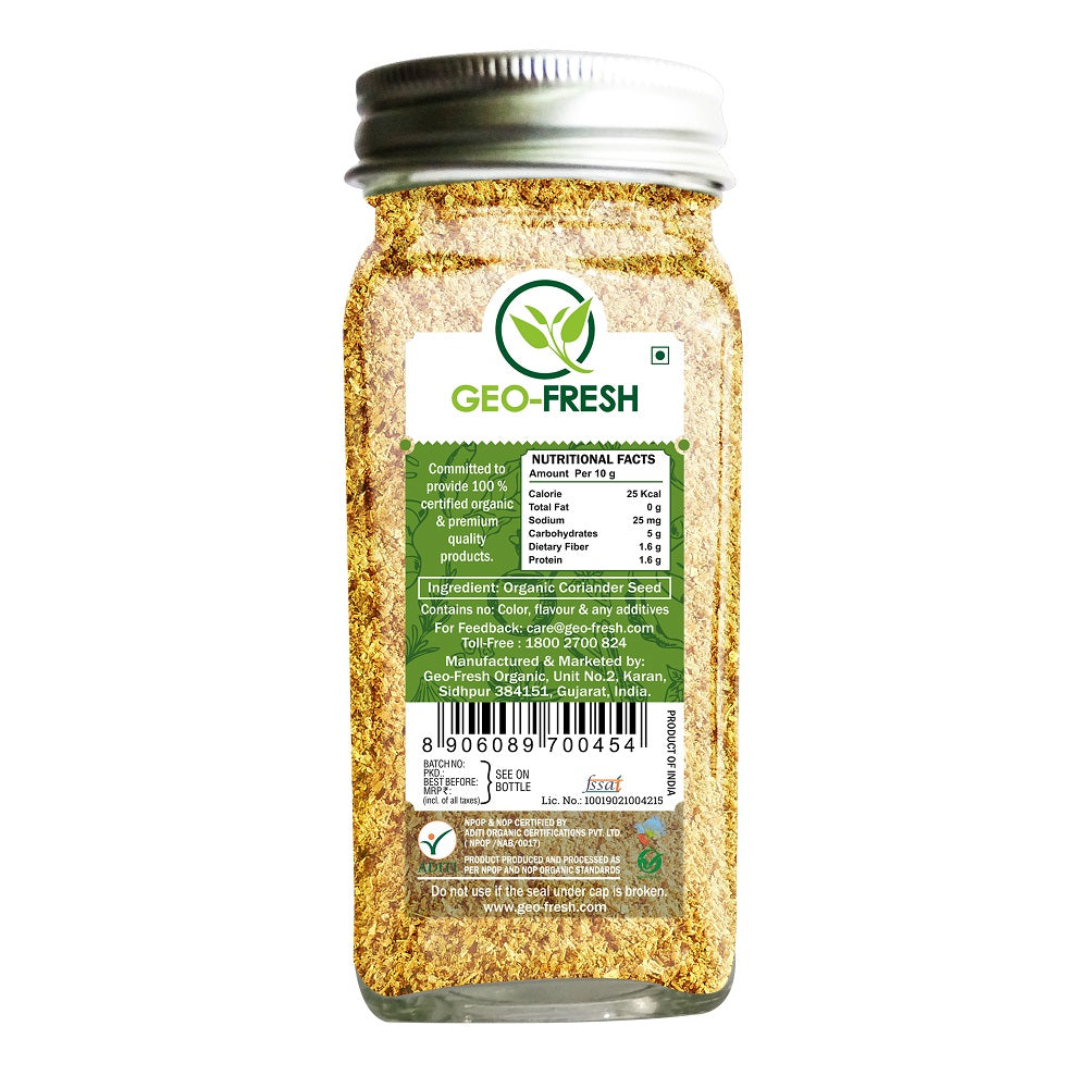 Coriander Powder | USDA Organic - Geo-Fresh – 50gm