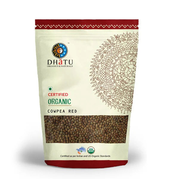 Cow Pea | Organic Cow Pea Red (Lobia)- Vegan, Low GI , High Fiber and Protein- No Added Preservatives – Dhatu – 500gm