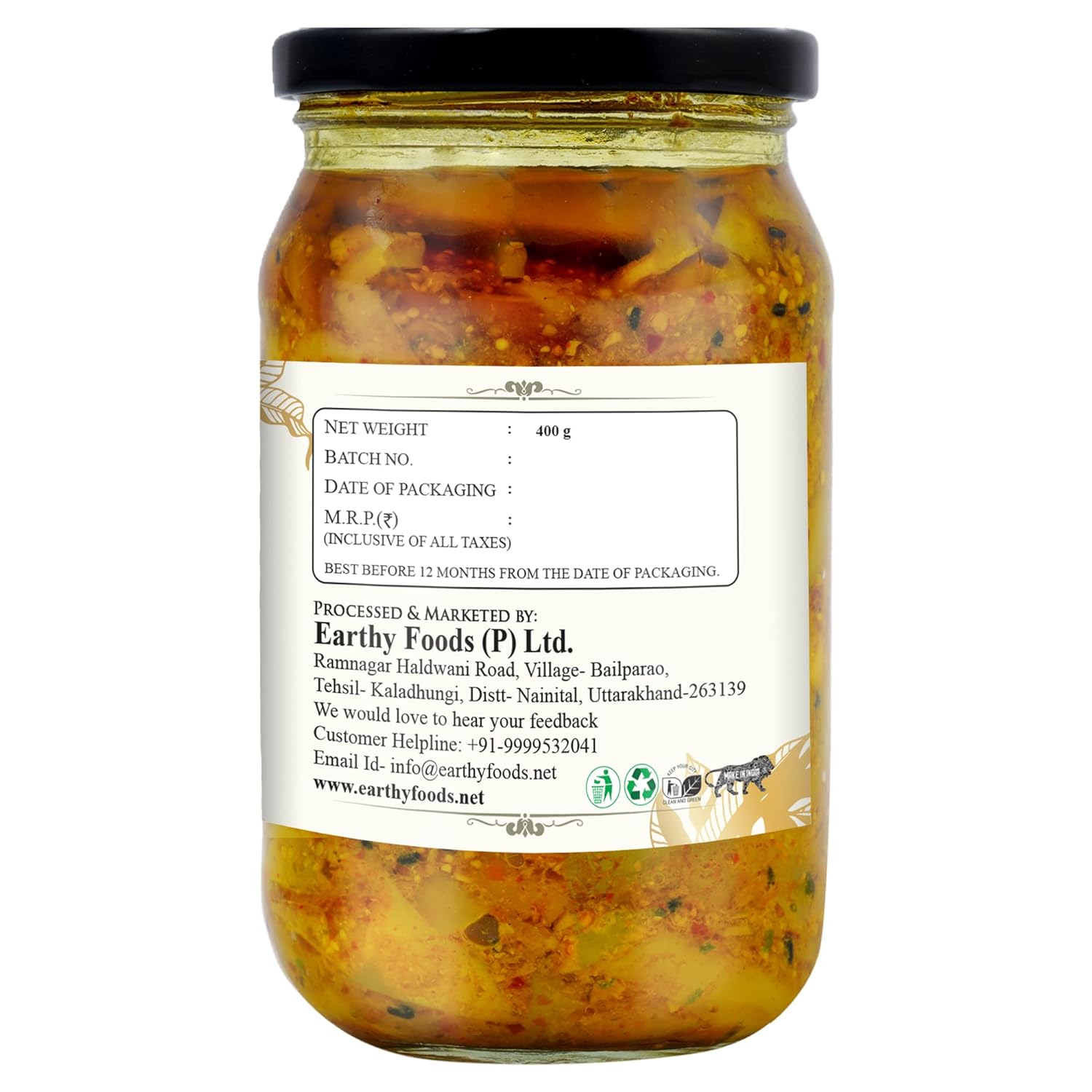 Heeng Ka Aam Pickle - Organic Nation - 400gm