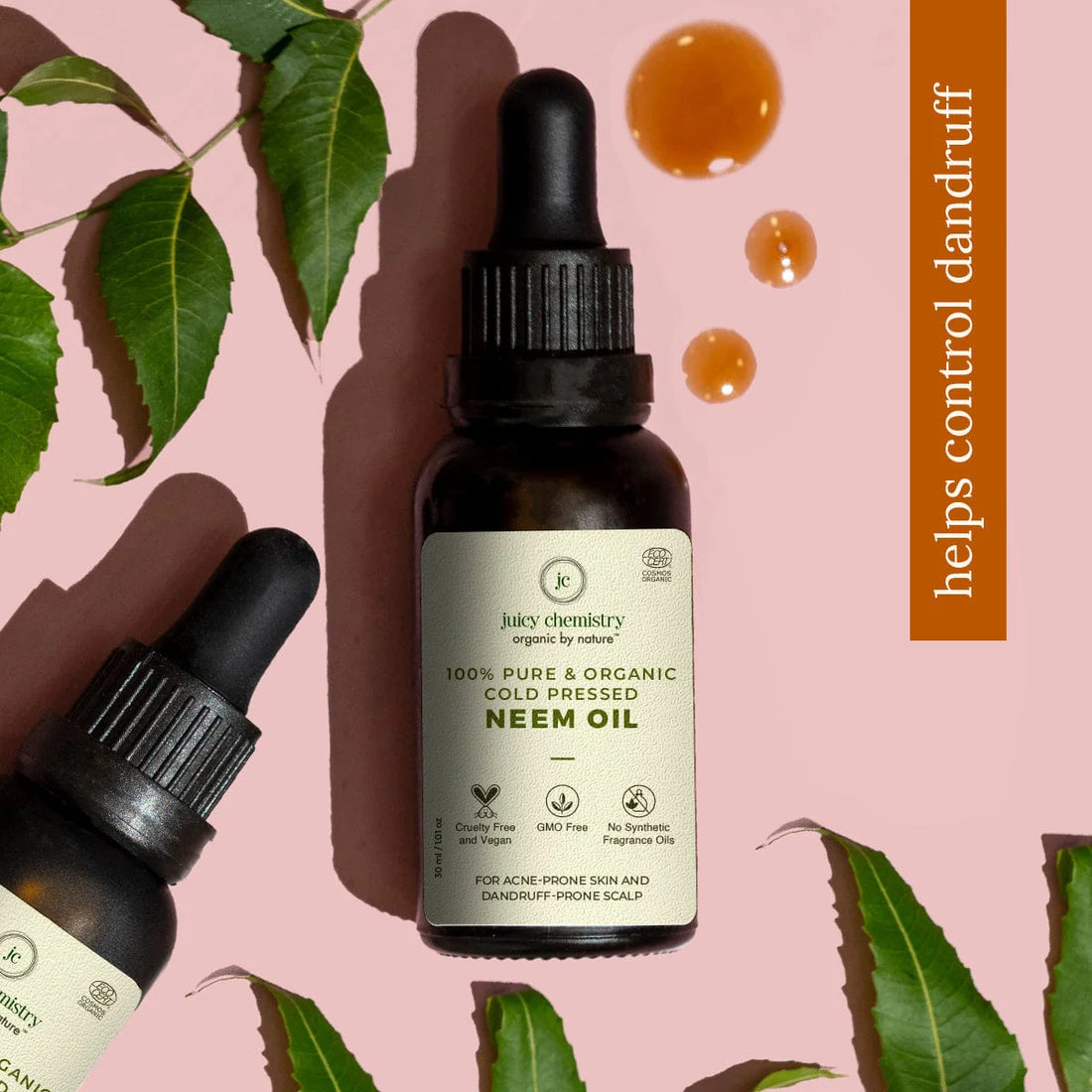 100% Organic Neem Oil - Juicy Chemistry - 30ml