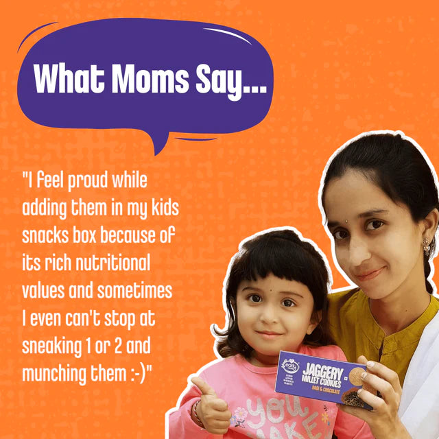 Cookies | Organic Ragi and Choco Jaggery Cookies – Gluten Free, No Added Refined Sugar, No Maida & No Soda - Early Foods - 130gm