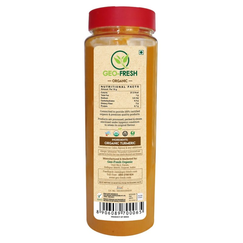 Turmeric Powder | USDA Organic - Geo-Fresh - 425gm
