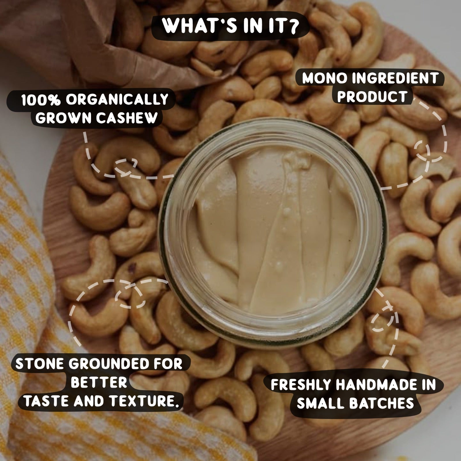 Cashew Butter | Organic & Natural - Dhatu Organic - 175gm