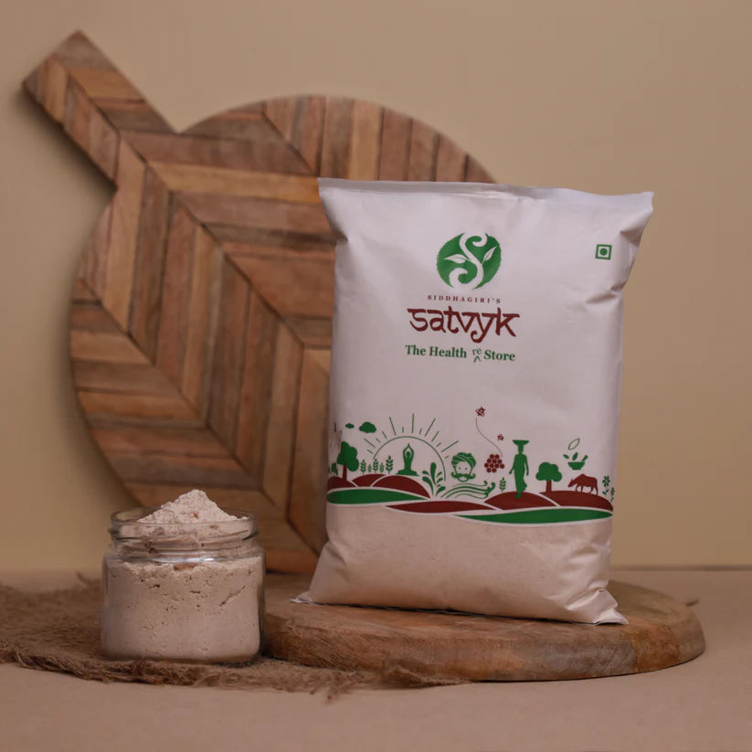 Flour | Wheat Flour - Organic -No Chemicals Use & Pasticides - Satvyk - 1000gm