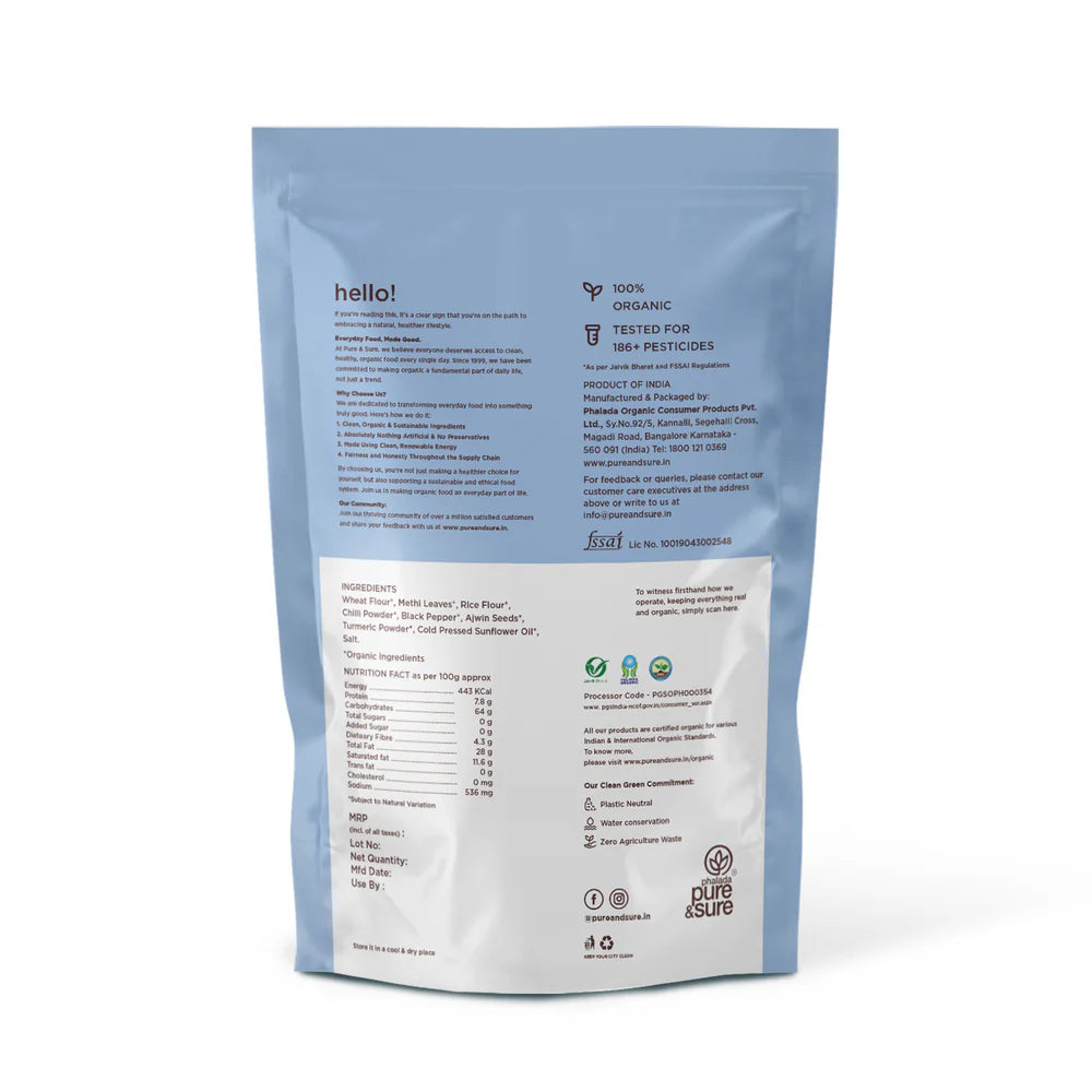 Methi Stick – Organic - Pure And Sure – 200gm