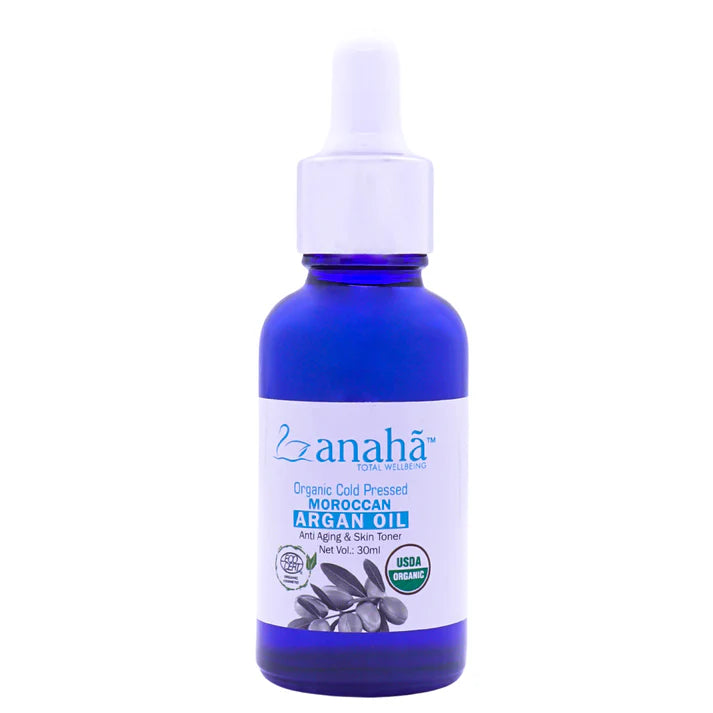 Argan Oil | Moroccan - Anti Aging & Skin Toner - USDA Organic - Cold Pressed - Anaha - 30ml