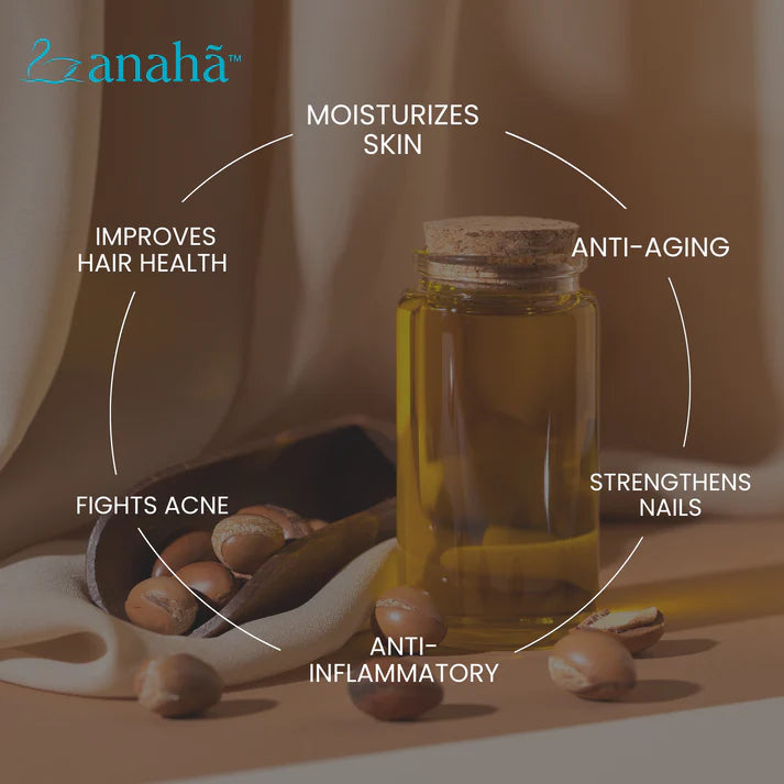 Argan Oil | Moroccan - Anti Aging & Skin Toner - USDA Organic - Cold Pressed - Anaha - 30ml