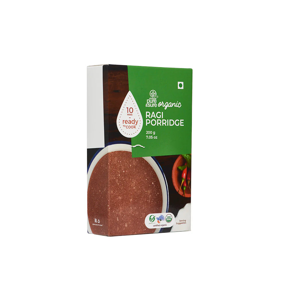 Ragi Porridge – Ready To Cook - Organic - Indian - Pure And Sure – 200gm