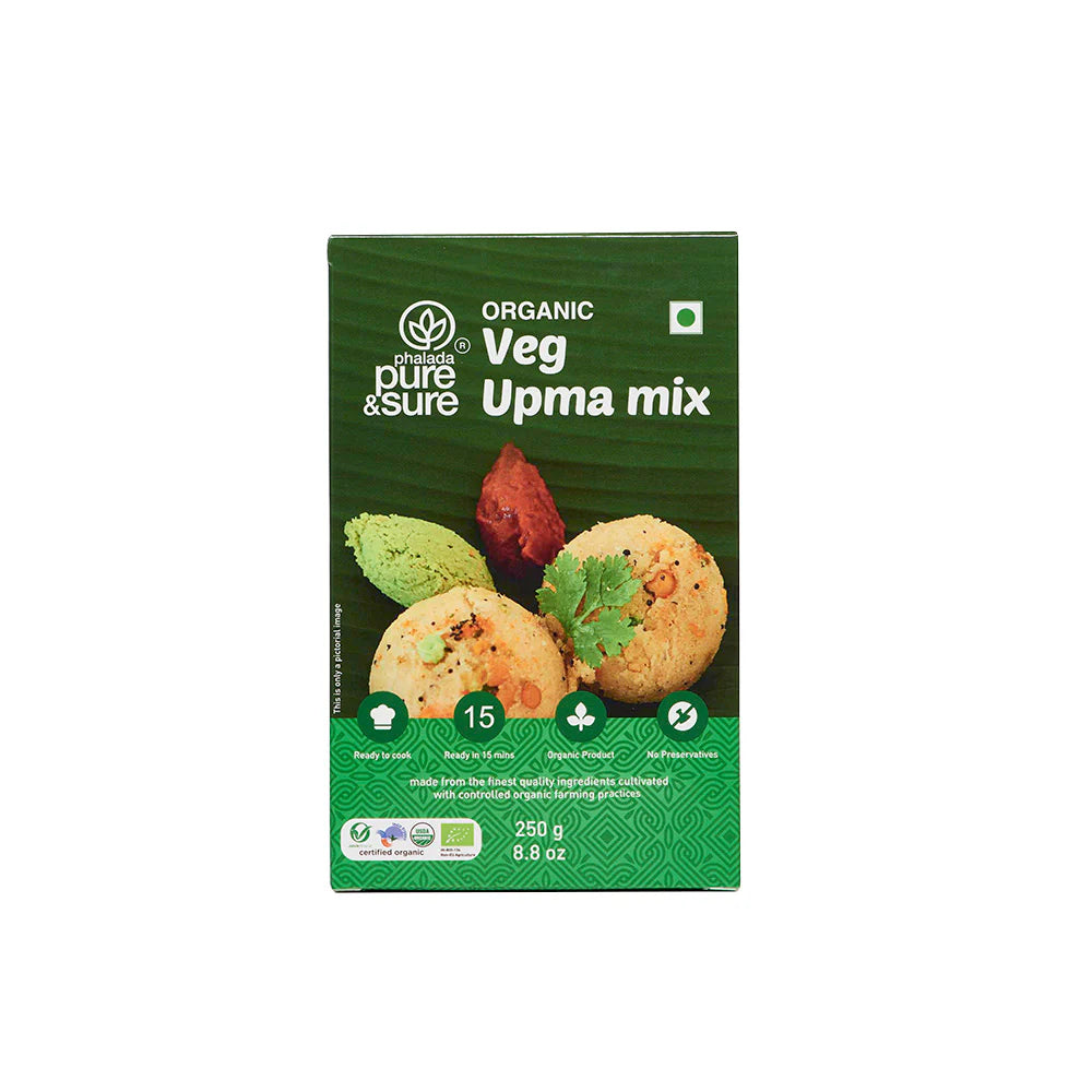 Vegetable Upma Mix - USDA Organic - Pure And Sure - 250gm