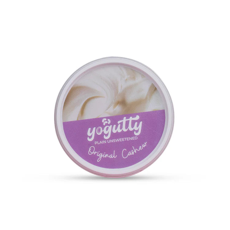 Yogurt | Original Cashew - Plain Unsweetened - Vegan, No Sugar, Cholesterol Free, Gut Friendly, Dairy Free, No Artificial Preservatives, Sweeteners, Flavours & Colours - Yogutty - 500gm