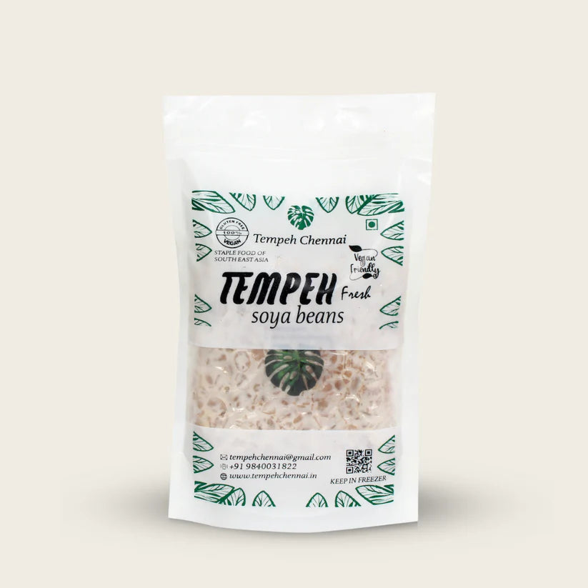 Tempeh | Soybean Tempeh - 38g Protein - Vegan Friendly, Gluten Free, Dairy Free, Gut Friendly & Non Gmo – Tempeh Chennai – 200gm