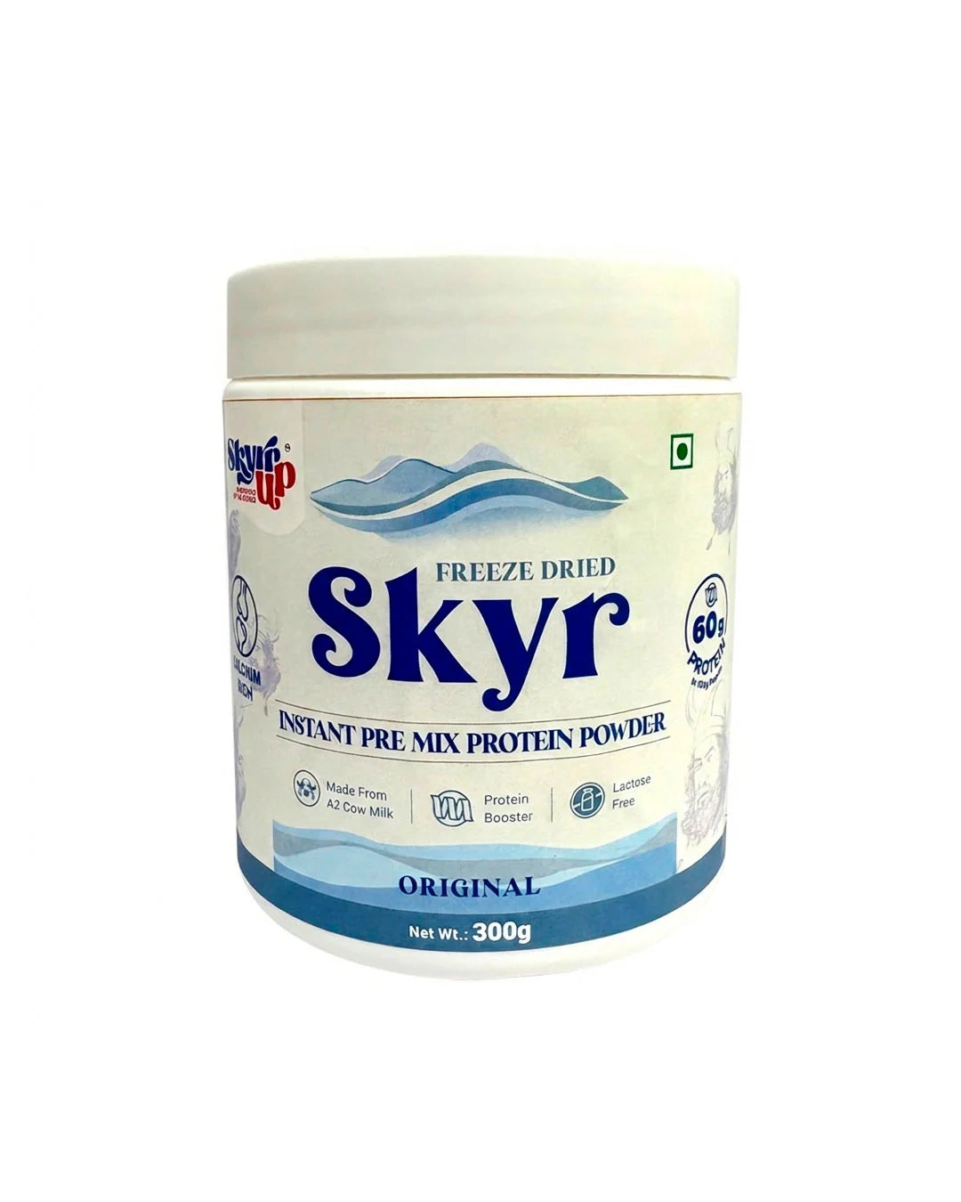 Protein Powder | Pre Mix Original (Made From A2 Milk) -Instant Pre Mix Protein Powder- Protein Booster- No Added Sugar, Zero Preservatives & Lactose Free - Skyrrup - 300gm