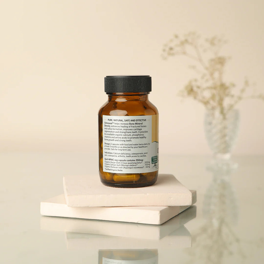 Osteoseal Bone Support (Herbal Calcium & Minerals) - Organic India - 60 Capsules