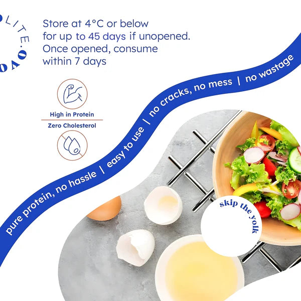 Liquid Egg Whites – No Antibiotics & No Cholesterol – Pre Order - Ovo Lite – 250ml