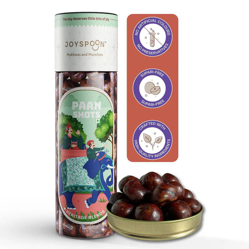 Mouth Freshener | Heritage Blends ( Paan Shots) - No Supari, No Preservatives & No Artificial Flavour - Joyspoon - 100gm