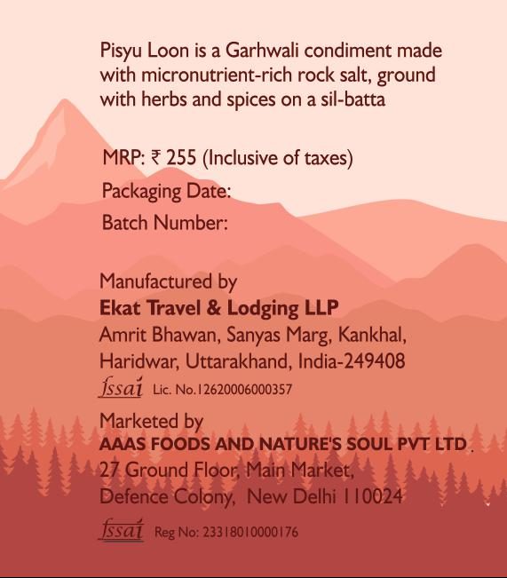 Salt | Pahadi Lal Mirch Namak- 100% Natural Namak- Garnish, Marinate, Seasoning - Nature&