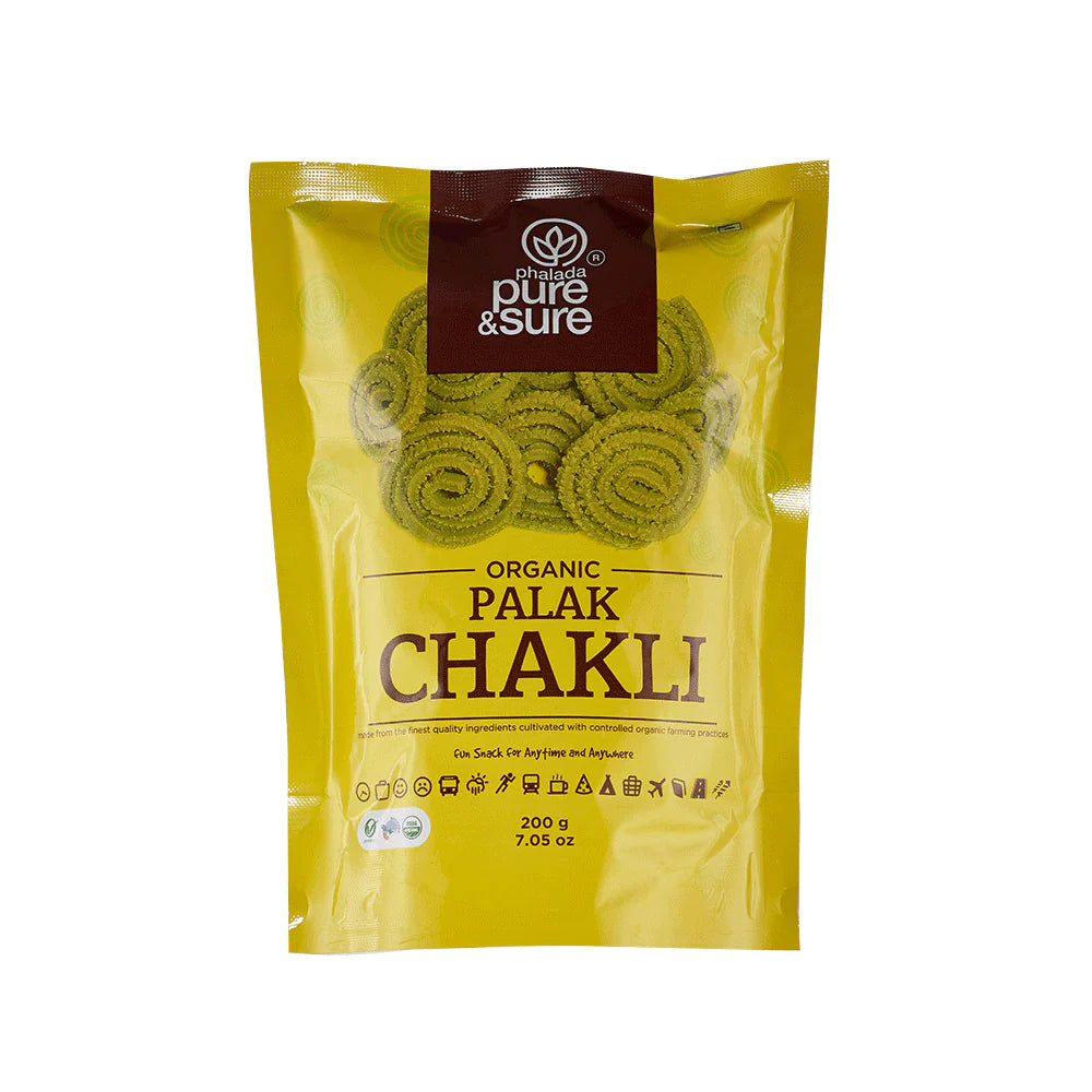 Organic Palak Chakli - Pure And Sure - 200gm