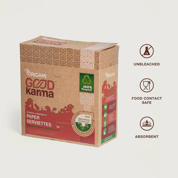 Paper Serviettes - 2 Ply – Good Karma - 50Serviettes
