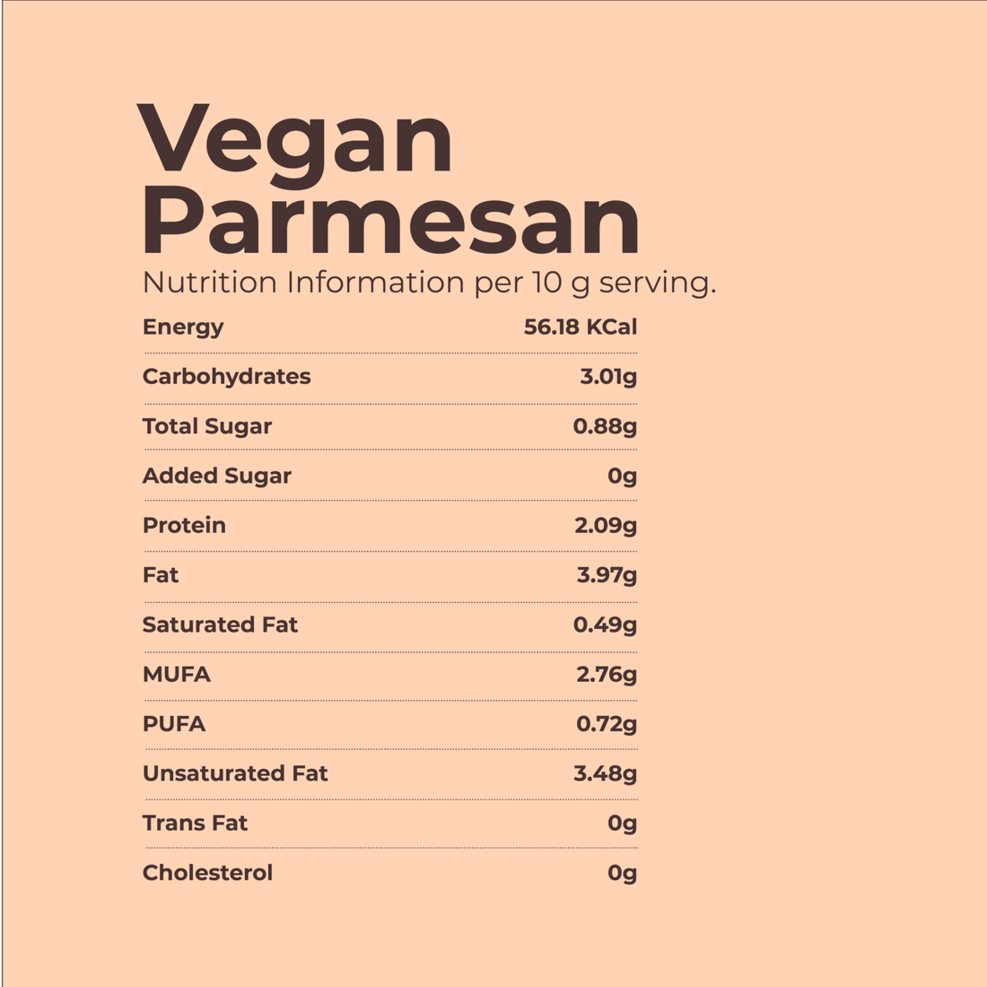 Parmesan Cheese | Plant Based - Vegan, Gluten Free, Soy Free, Dairy Free, Trans Fat Free & No Added Sugar - One Good Veganarke - 150gm