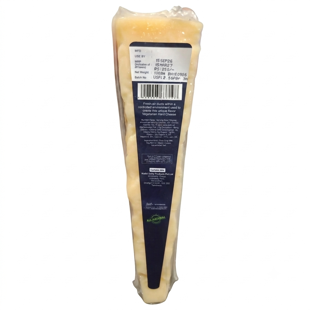 Cheese | Parmesan Cheese (Extra Hard Cheese) - Pasteurized - Enriched With Probiotics - Kodai - 100gm