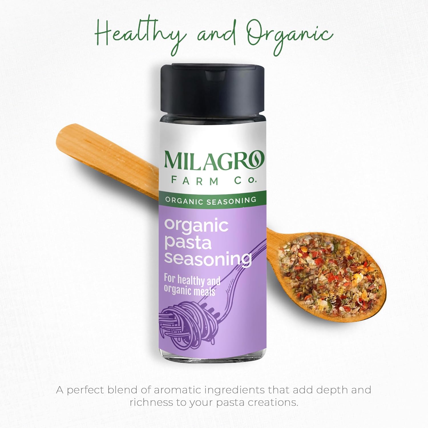 Seasoning | Pasta Seasoning - For Healthy And Organic Meals - Organic Seasoning – Milagro Farm Co. – 50gm