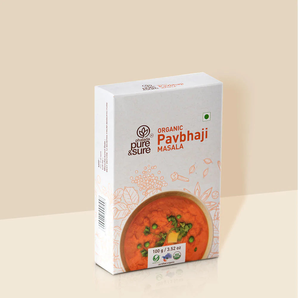 Pav Bhaji Masala - Organic - Indian - Pure and Sure - 100gm