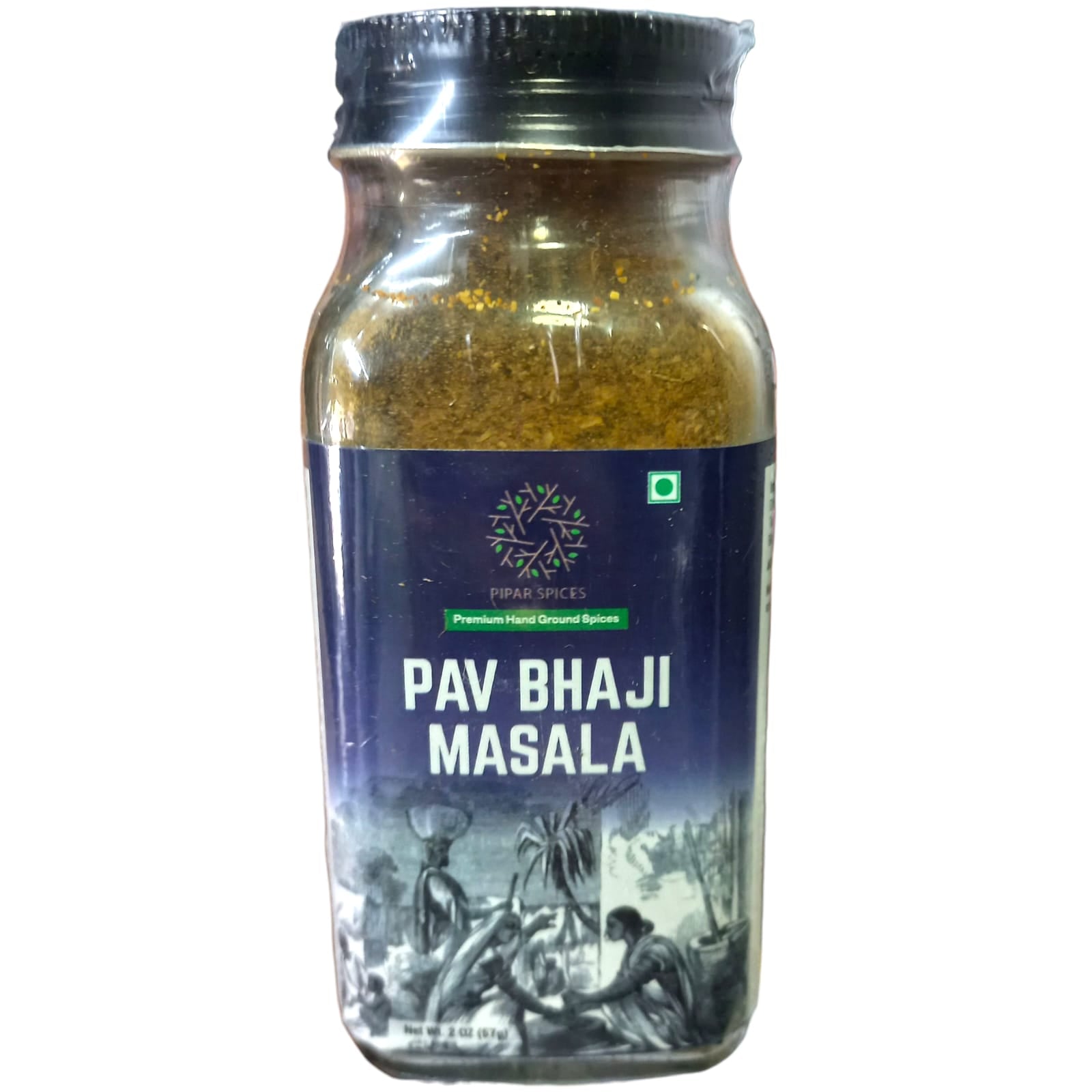 Masala | Pav Bhaji Masala - No Added Chemicals & No Added Preservative - Pipar Spices - 57gm