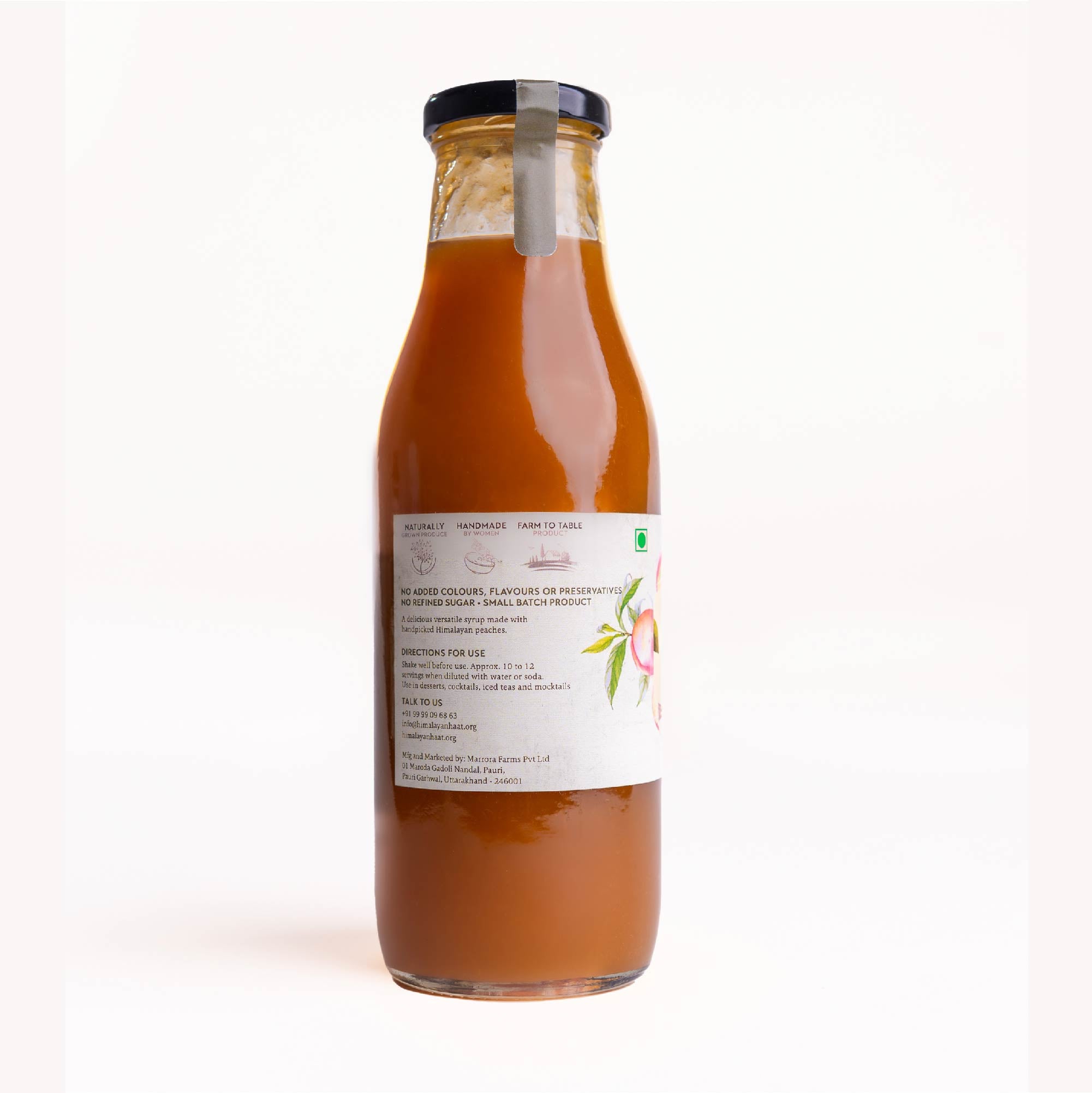 Peach Cooler | Vegan, No Added Colour, Flavours & No Preservatives - Himalayan Haat - 500ml