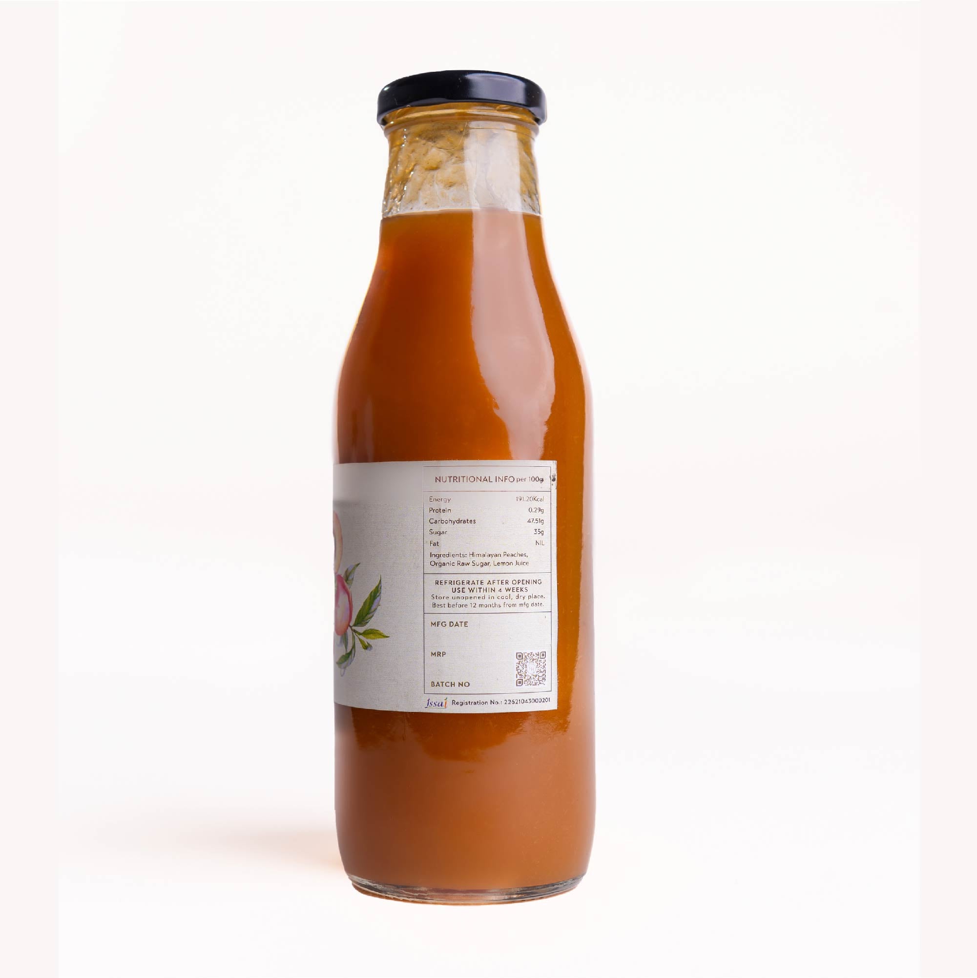 Peach Cooler | Vegan, No Added Colour, Flavours & No Preservatives - Himalayan Haat - 500ml