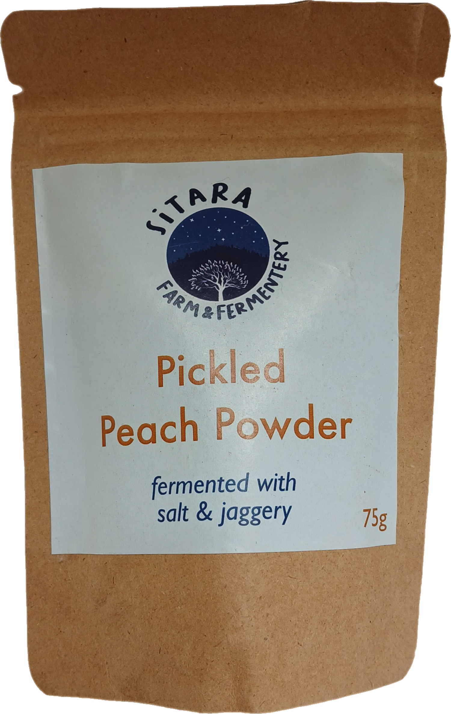 Peach Powder | Pickled - Fermented With Salt & Jaggery - No Added Preservatives - Sitara - 75gm