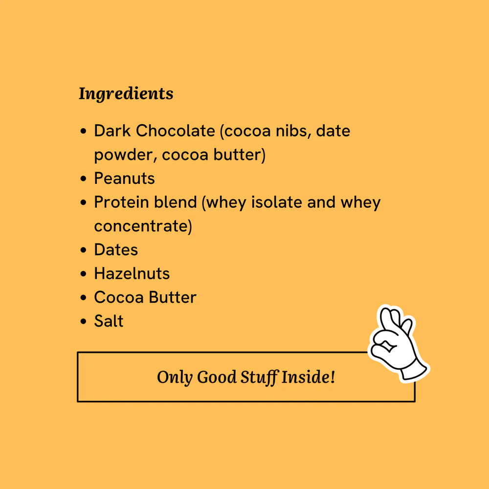 Chocolate Bar | Peanut Butter Meadow (Protein Bar) – 11g Protein – Real Chocolate – No Added Artificial Preservatives & No Added Sugar – Freely – 44gm