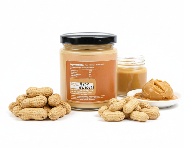 Peanut Butter | Smooth - Unsweetened - Vegan - No Preservatives, No Palm Oil, No Artificial Flavour, Non GMO Peanuts - Nature&