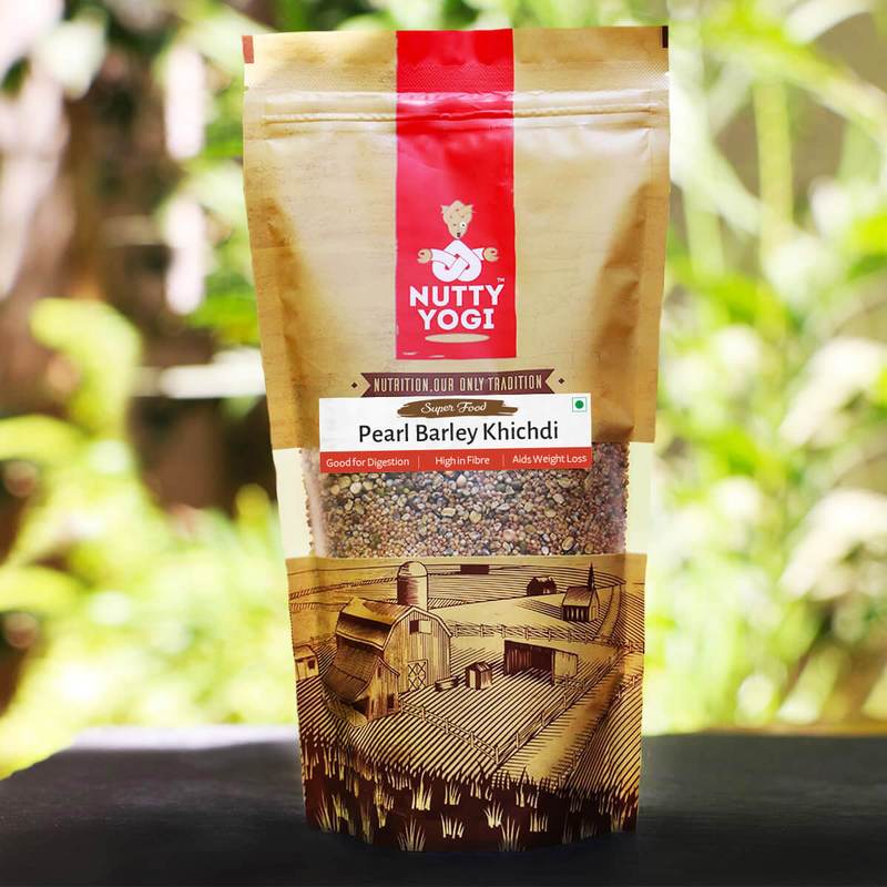 Pearl Barley Khichdi - High Fibre, Good Digestion & Aids Weight Loss - Nutty Yogi - 400gm