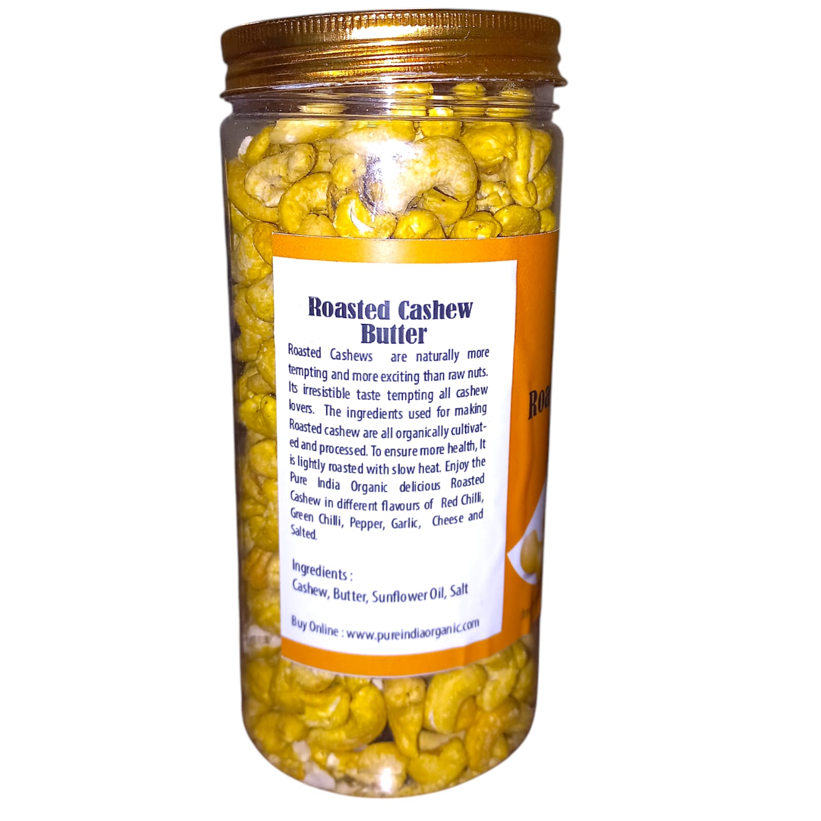 Cashew | Roasted Cashew Butter – USDA Organic – Mrt Organics – 500gm
