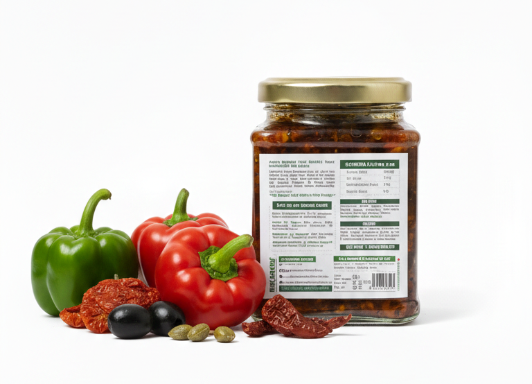 Relish | 3 Pepper Relish - 100% Natural - No Preservatives, Sugar & No Added Flavors - Kikaboni - 250gm
