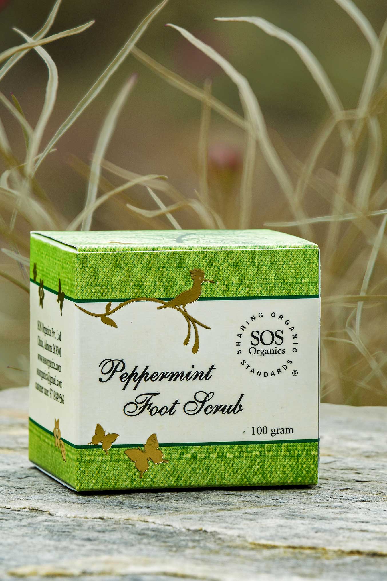 Peppermint Foot Scrub - SOS Organics - 100gm