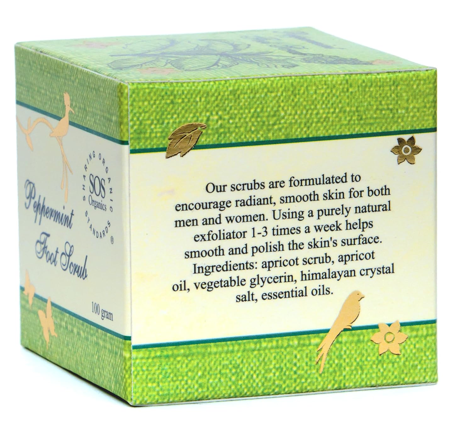 Peppermint Foot Scrub - SOS Organics - 100gm