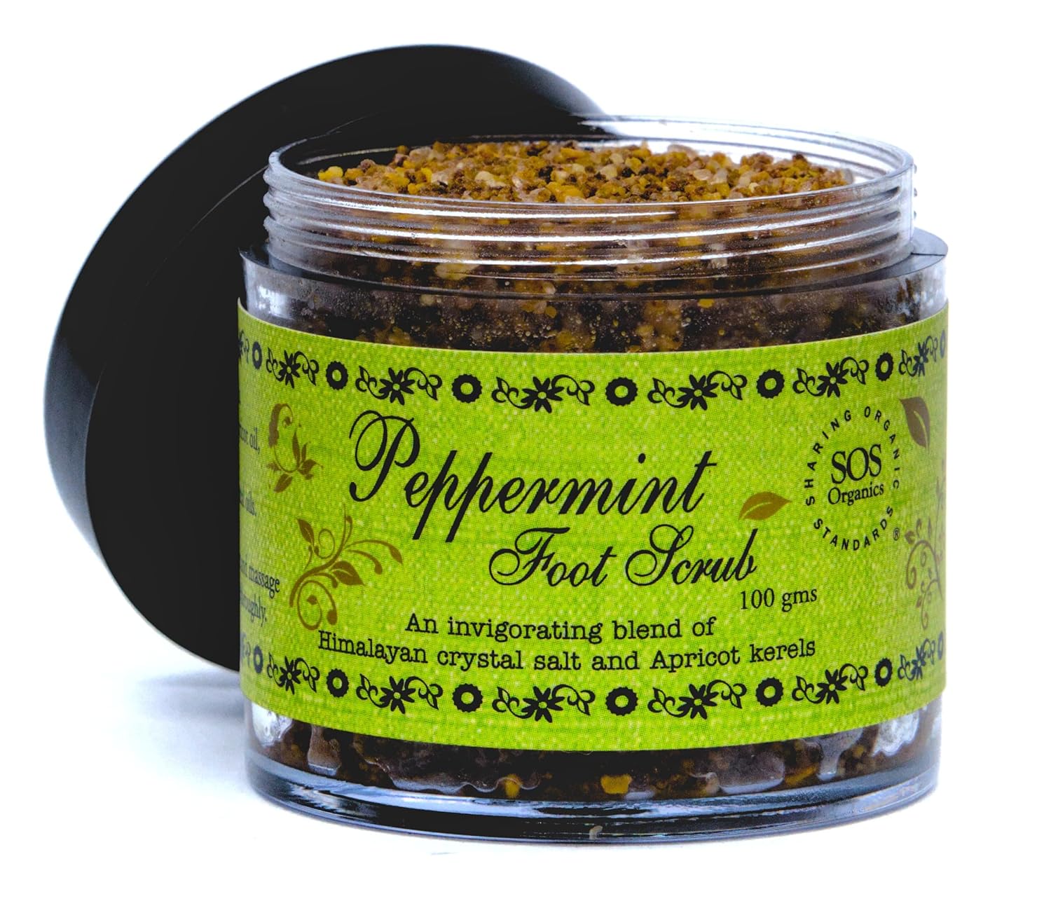 Peppermint Foot Scrub - SOS Organics - 100gm