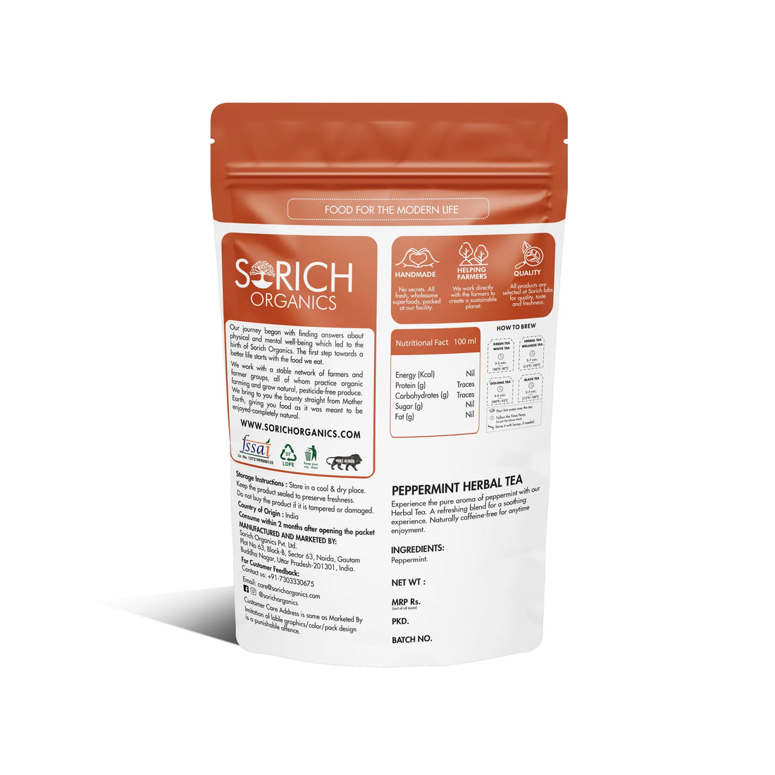 Peppermint - Sorich Organics - 50gm